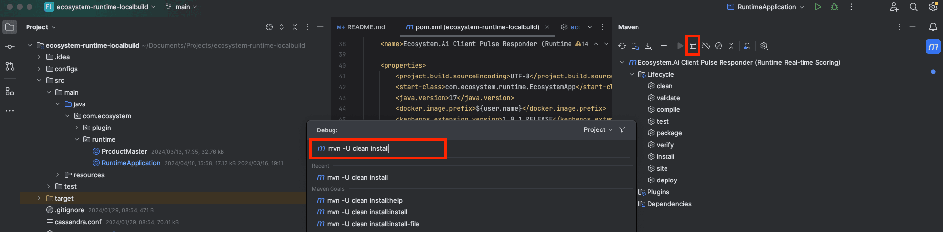 Maven clean install