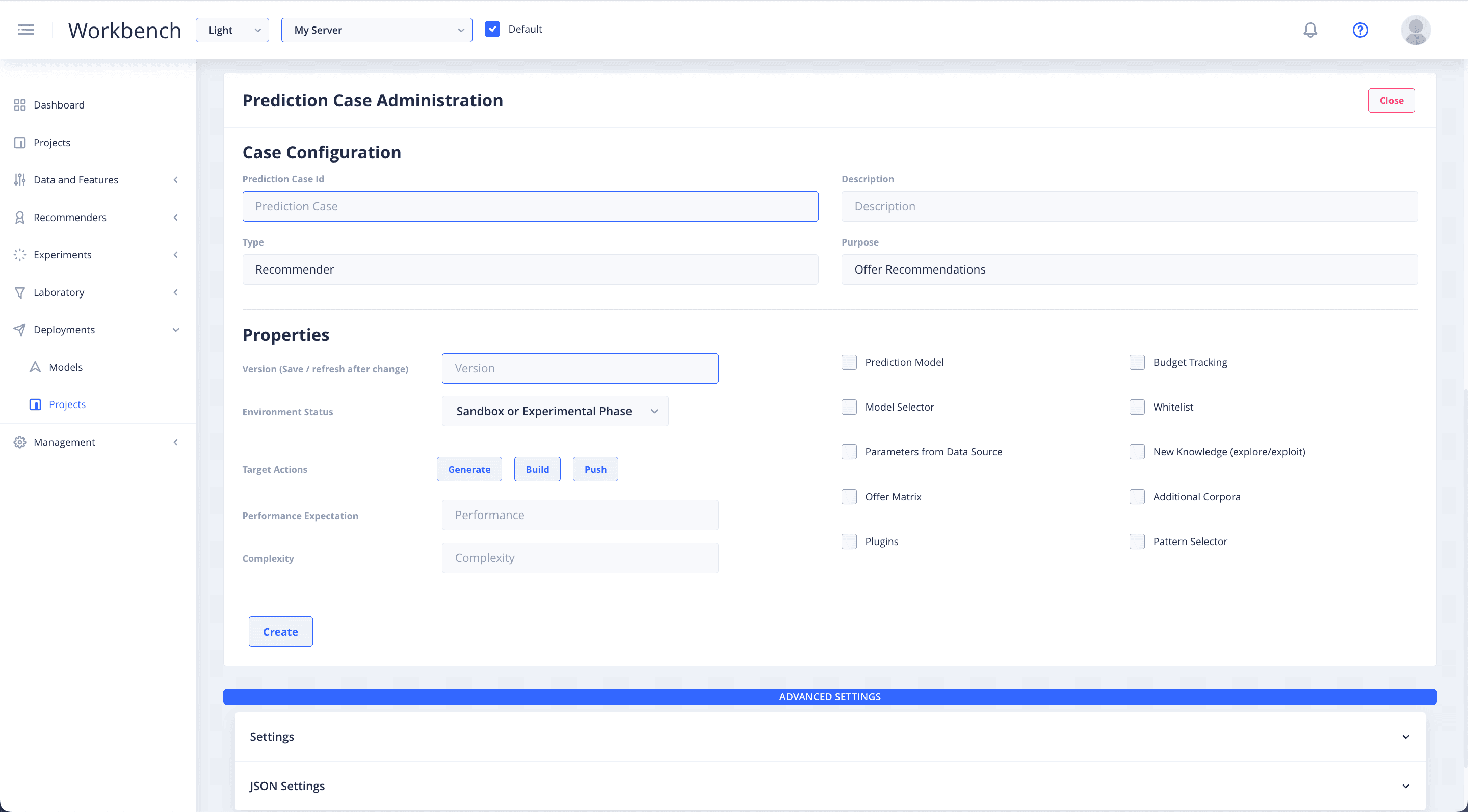 Configure deployment