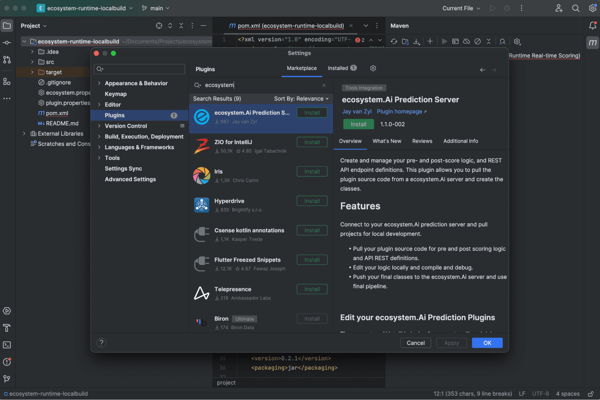 Install the ecosystem.Ai plugin