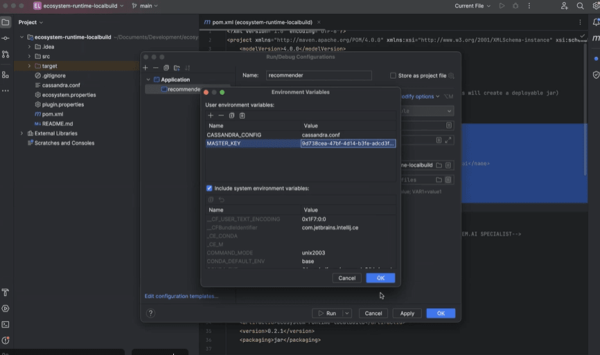 Environment variables